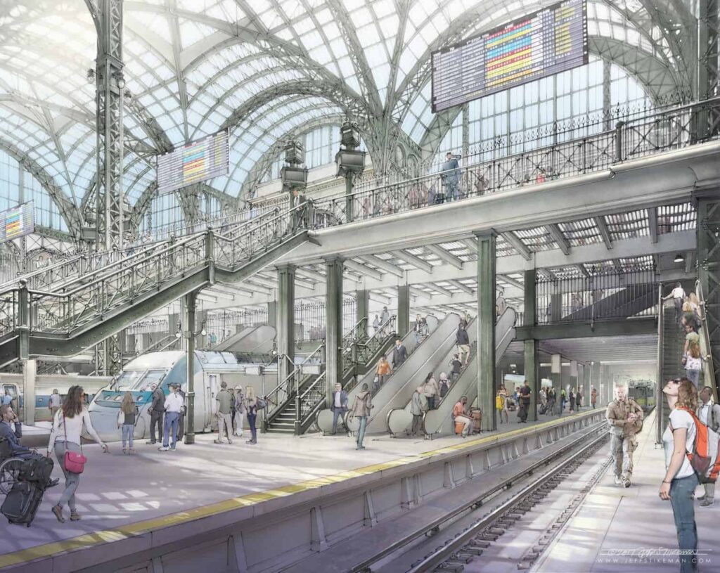 NYC design group: New Amtrak train hall only a partial solution for Penn Station’s issues