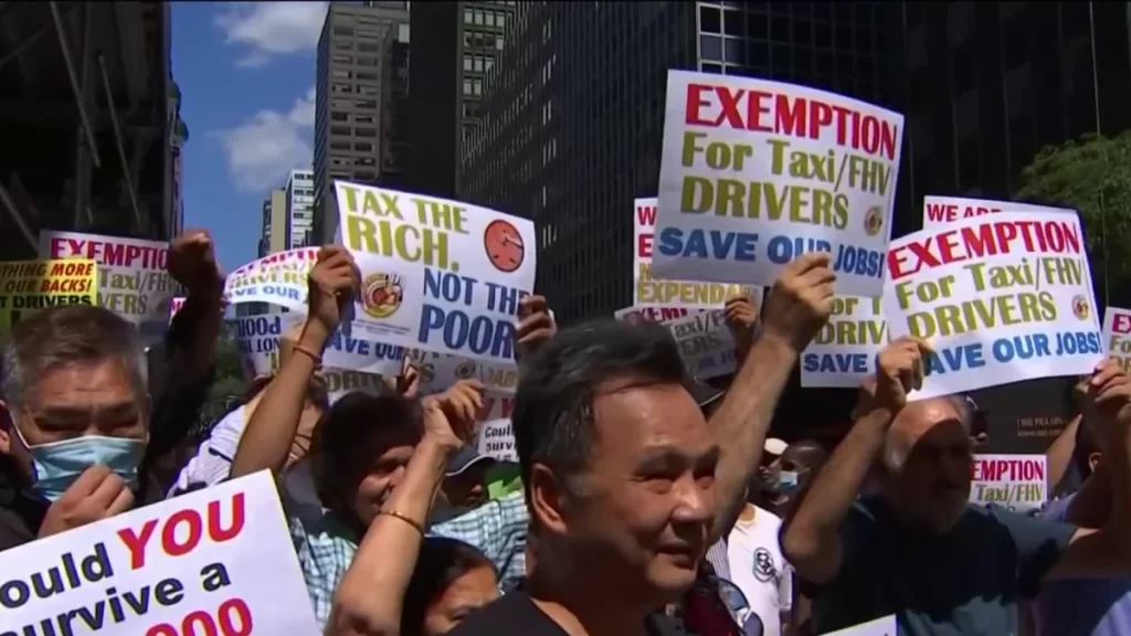 NYC Yellow Cab Drivers See Red Over MTA’s Proposed Congestion Pricing Plan