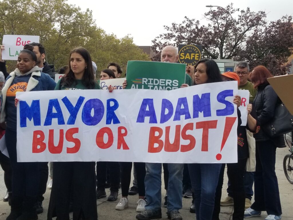 Adams admin has slowed to a crawl on bus lane construction, advocates say